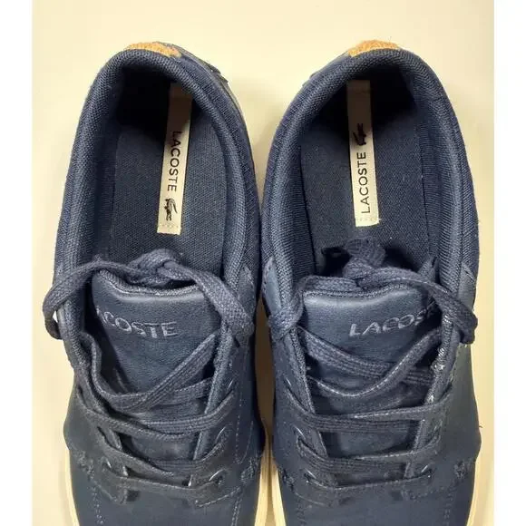 Lacoste Men's Bayliss Sneakers 119 1 CMA Navy/Off White Size 9 - Picture 5 of 9